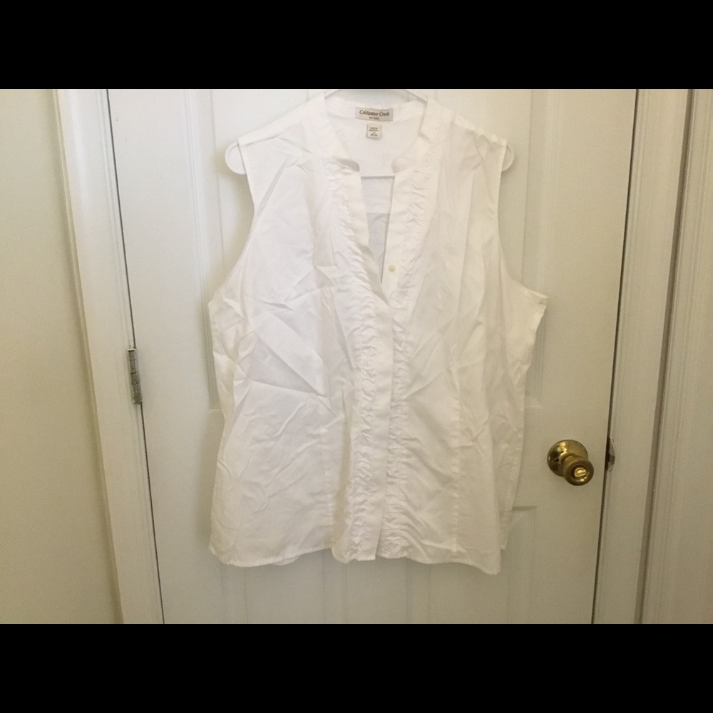 Ruched Trim Button Down